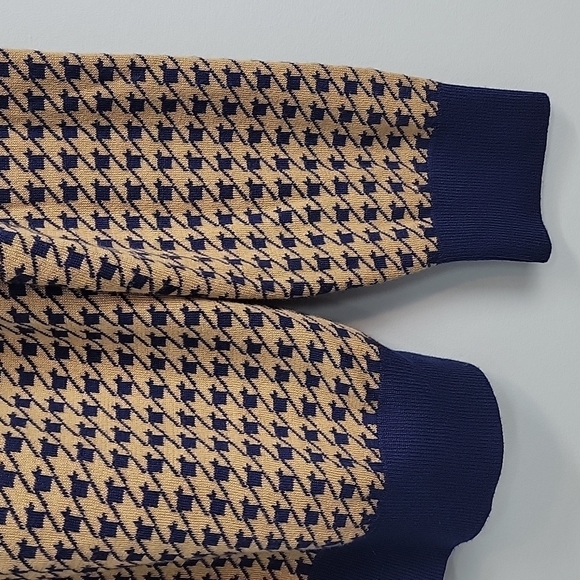 Lands' End Supima Cotton Houndstooth Cardigan Sweater - Picture 4 of 10